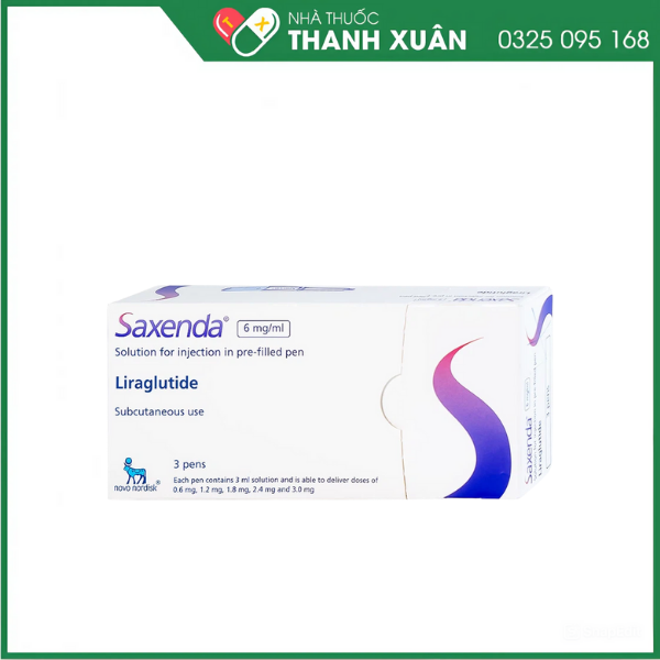 Dung dịch tiêm Saxenda 6mg/ml hỗ trợ cho chế độ ăn giảm calo